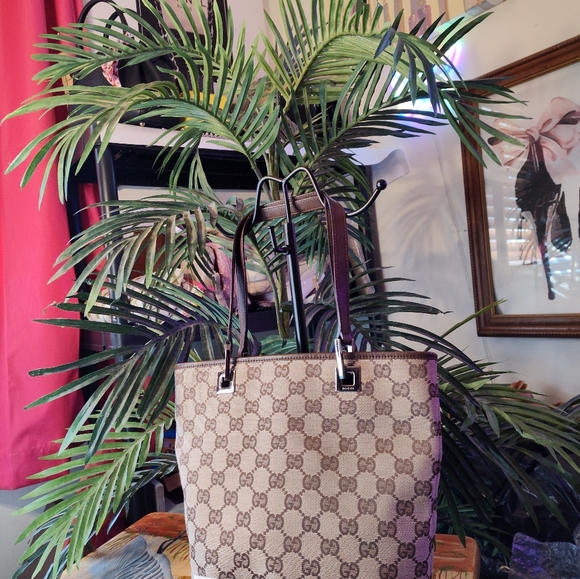 Gucci vintage monogram canvas small tote - Picture 2 of 13